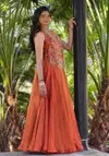 Pc 563 Vichitra Silk Embroidery Work Party Wear Indo Western Suppliers In India